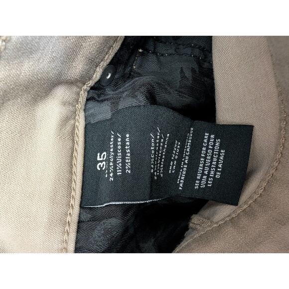 Travis Mathew Legacy Featherweight Jeans Mens 35 Brown Flat Front Straight NWT - Picture 4 of 5